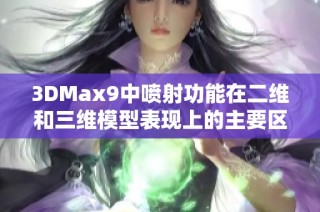 3DMax9中喷射功能在二维和三维模型表现上的主要区别分析