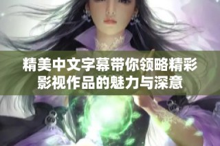 精美中文字幕带你领略精彩影视作品的魅力与深意