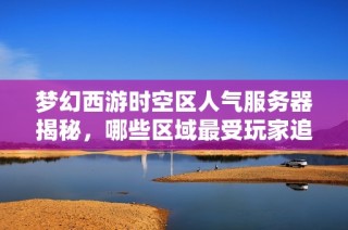 梦幻西游时空区人气服务器揭秘，哪些区域最受玩家追捧