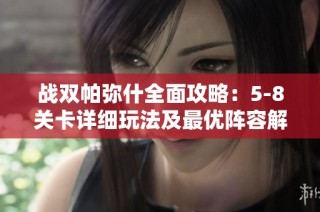 战双帕弥什全面攻略：5-8关卡详细玩法及最优阵容解析