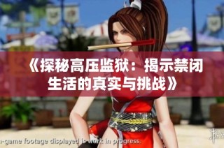 《探秘高压监狱：揭示禁闭生活的真实与挑战》