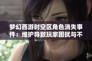 梦幻西游时空区角色消失事件：维护导致玩家困扰与不满的思考