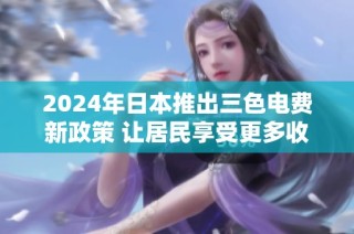 2024年日本推出三色电费新政策 让居民享受更多收费选择与便利