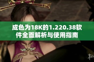 成色为18K的1.220.38软件全面解析与使用指南