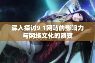 深入探讨9 1网贴的影响力与网络文化的演变