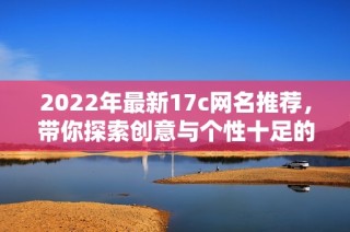 2022年最新17c网名推荐，带你探索创意与个性十足的新选择