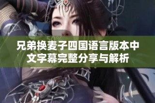 兄弟换麦子四国语言版本中文字幕完整分享与解析
