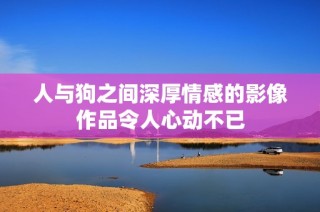人与狗之间深厚情感的影像作品令人心动不已