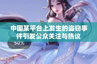 中国某平台上发生的盗窃事件引发公众关注与热议