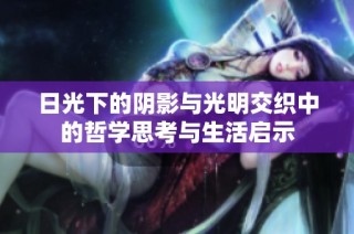 日光下的阴影与光明交织中的哲学思考与生活启示