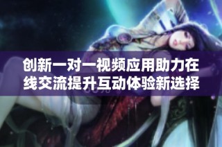 创新一对一视频应用助力在线交流提升互动体验新选择