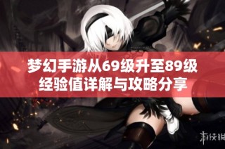 梦幻手游从69级升至89级经验值详解与攻略分享