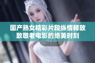 国产熟女精彩片段纵情释放致敬老电影的绝美时刻