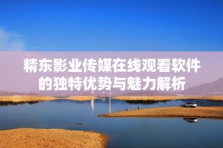精东影业传媒在线观看软件的独特优势与魅力解析