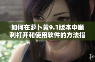 如何在萝卜黄9.1版本中顺利打开和使用软件的方法指南