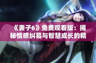 《妻子6》免费观看版：揭秘情感纠葛与智慧成长的精彩剧集