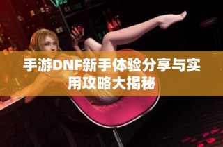 手游DNF新手体验分享与实用攻略大揭秘
