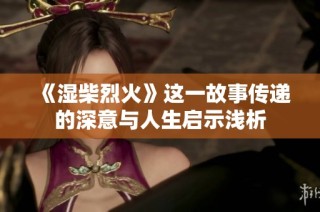 《湿柴烈火》这一故事传递的深意与人生启示浅析
