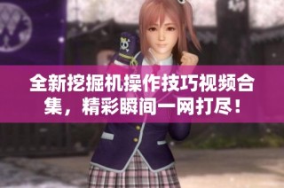全新挖掘机操作技巧视频合集，精彩瞬间一网打尽！