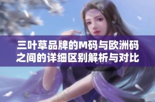 三叶草品牌的M码与欧洲码之间的详细区别解析与对比指南