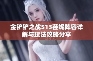 金铲铲之战S13荏妮阵容详解与玩法攻略分享