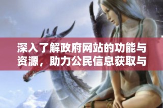 深入了解政府网站的功能与资源，助力公民信息获取与服务优化