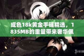 成色18k黄金手链精选，1835MB的重量带来奢华佩戴体验