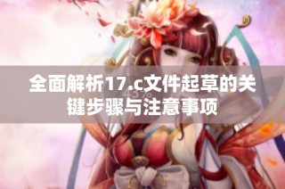 全面解析17.c文件起草的关键步骤与注意事项