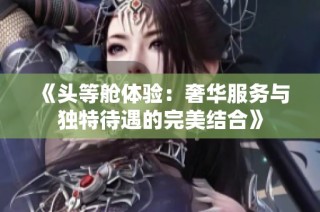 《头等舱体验：奢华服务与独特待遇的完美结合》