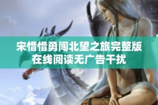 宋惜惜勇闯北望之旅完整版在线阅读无广告干扰