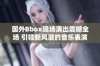 国外Bbox现场演出震撼全场 引领新风潮的音乐表演体验