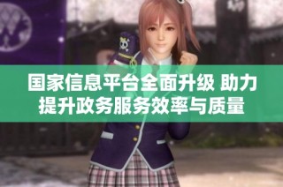 国家信息平台全面升级 助力提升政务服务效率与质量