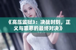 《高压监狱3：决战时刻，正义与罪恶的最终对决》