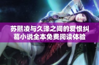 苏熙凌与久泽之间的爱恨纠葛小说全本免费阅读体验