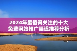 2024年最值得关注的十大免费网站推广渠道推荐分析