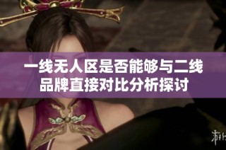 一线无人区是否能够与二线品牌直接对比分析探讨