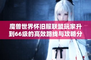 魔兽世界怀旧服联盟玩家升到66级的高效路线与攻略分享