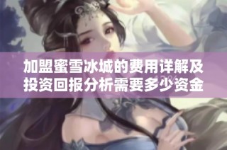 加盟蜜雪冰城的费用详解及投资回报分析需要多少资金？