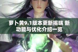萝卜黄9.1版本更新揭晓 新功能与优化介绍一览