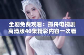 全剧免费观看：孤舟电视剧高清版40集精彩内容一次看个够！