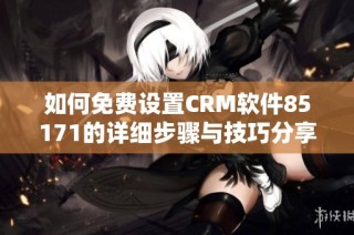 如何免费设置CRM软件85171的详细步骤与技巧分享