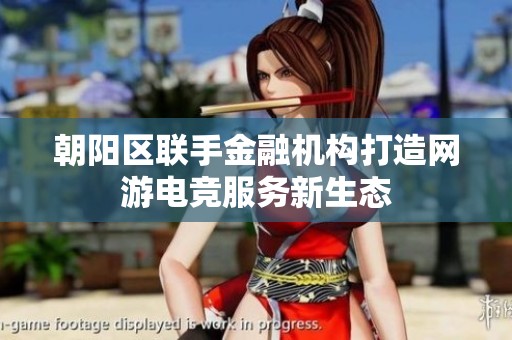 朝阳区联手金融机构打造网游电竞服务新生态