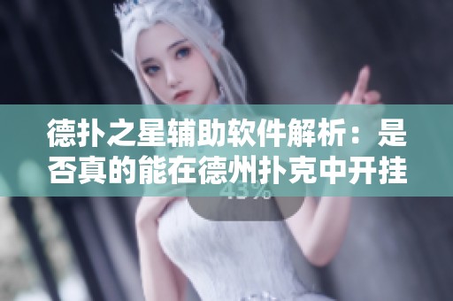 德扑之星辅助软件解析：是否真的能在德州扑克中开挂？