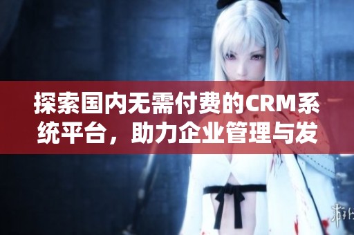 探索国内无需付费的CRM系统平台，助力企业管理与发展