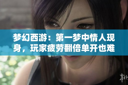梦幻西游：第一梦中情人现身，玩家疲劳翻倍单开也难追逐