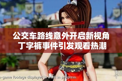 公交车路线意外开启新视角 丁字裤事件引发观看热潮