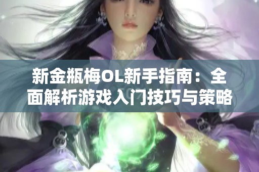 新金瓶梅OL新手指南：全面解析游戏入门技巧与策略
