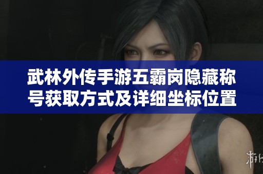 武林外传手游五霸岗隐藏称号获取方式及详细坐标位置介绍