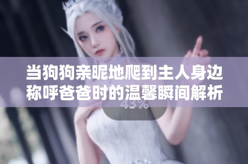 当狗狗亲昵地爬到主人身边称呼爸爸时的温馨瞬间解析