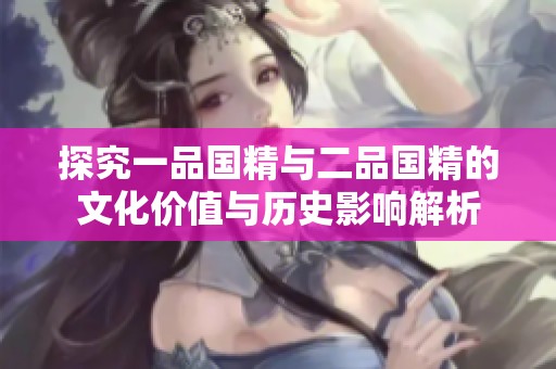 探究一品国精与二品国精的文化价值与历史影响解析